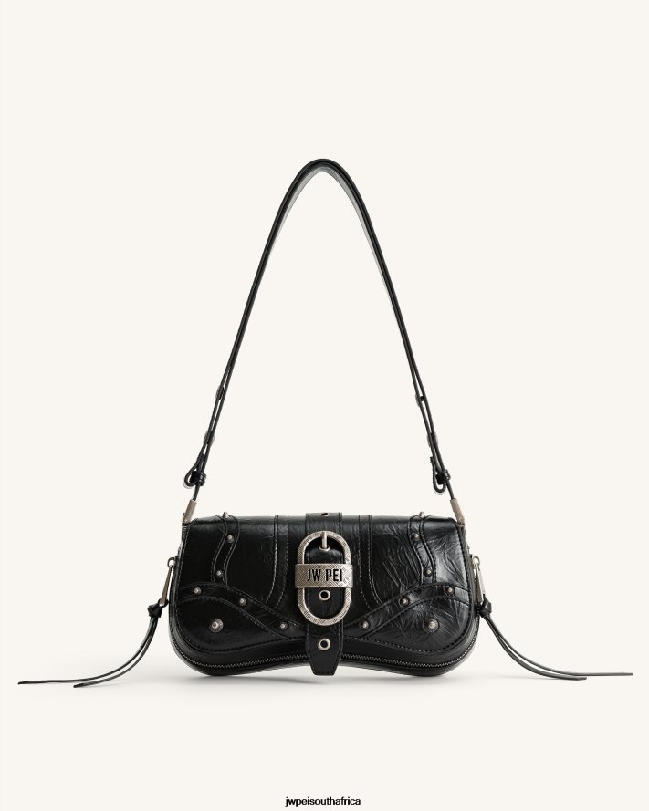 Black JW PEI Joy Crushed Shoulder Bag VZL0L0159 Shoulder Bag