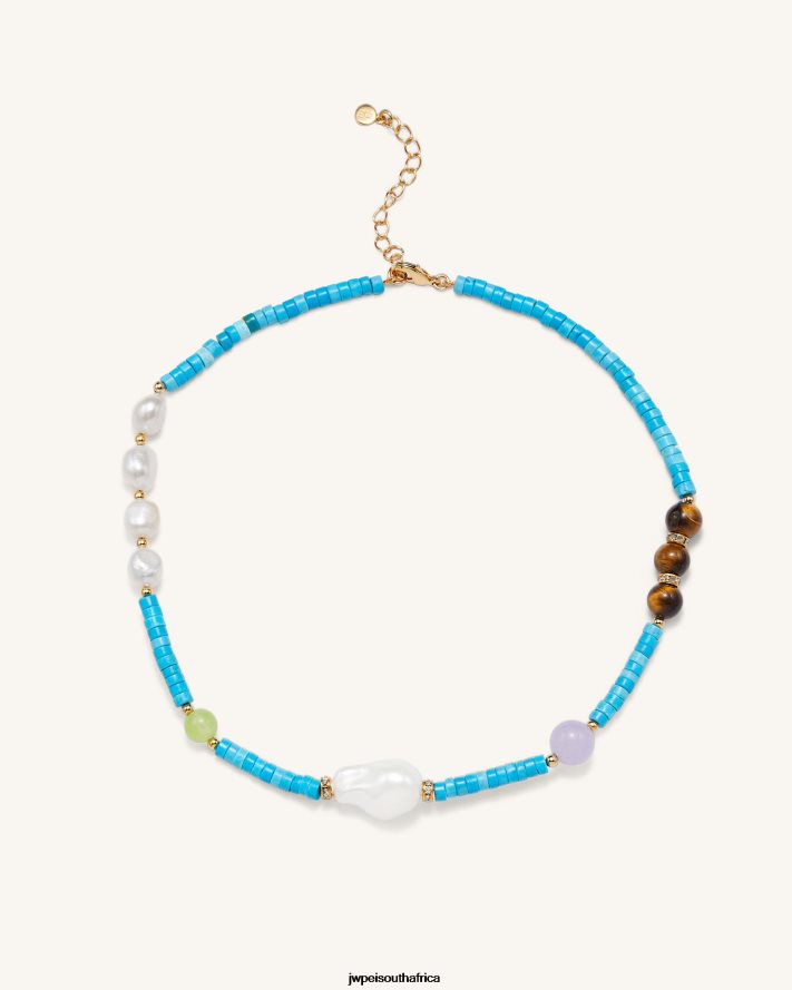 Turquoise JW PEI Multi Beaded Necklace VZL0L0403 Necklace